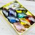 Crystal Set 9pcs Naga Eye Leklai Healing Diamond Wealth Nakee Thai Amulet #18177